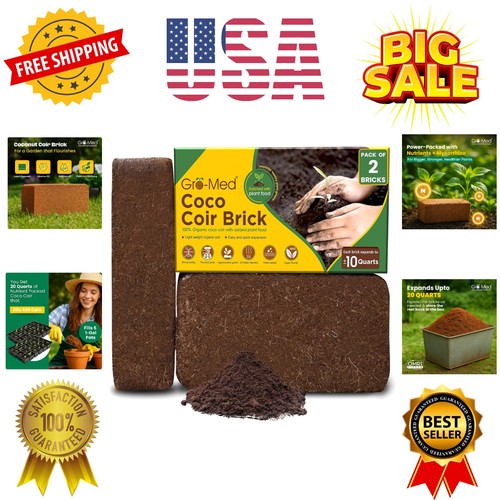 Coco coir brick lbs - 10,