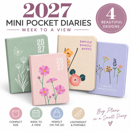 2027 mini pocket diary - diary, a7