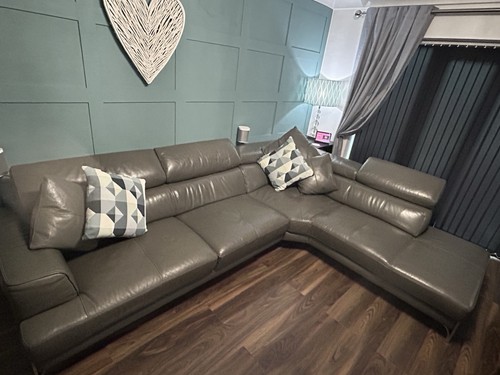 Corner leather sofa dfs - sofa, by