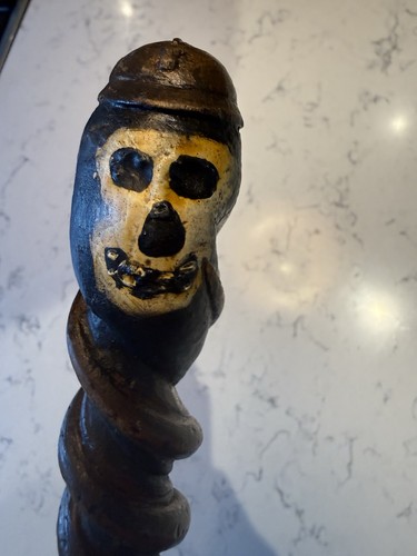 Hand carved walking stick - walking,