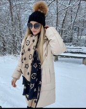 ZARA FW21 ECRU FAUX LEATHER HOODED PUFFER COAT WITH ZIPPED POCKETS SIZE S