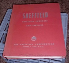 Sheffield Corporation Dayton Ohio SALES BOOK CATALOG LOT gages Machine Tools WW2
