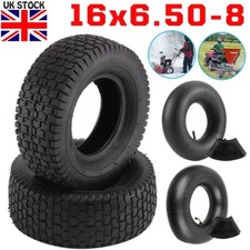 16x6.50-8 Tyre / Inner Tube Ride On Lawn Mower Garden Tractor Turf Tire 16x650x8