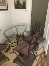 PIERRE VANDEL.The Whole Set(table and Chairs,two Standing Lights and Etagere)