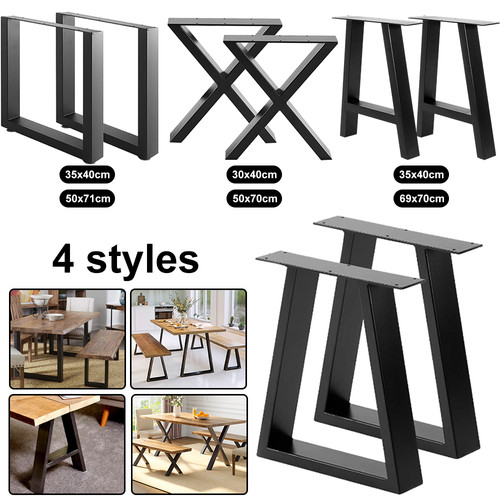 Pair metal steel table - pair, of