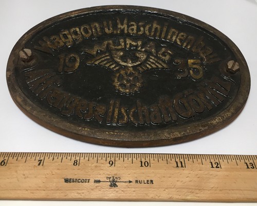 1935 builders plate - builders, u