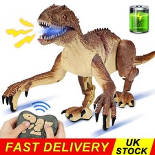 Remote Control Dinosaur Toy for Kids Electric RC Walking Robot Dinosaur w/Light