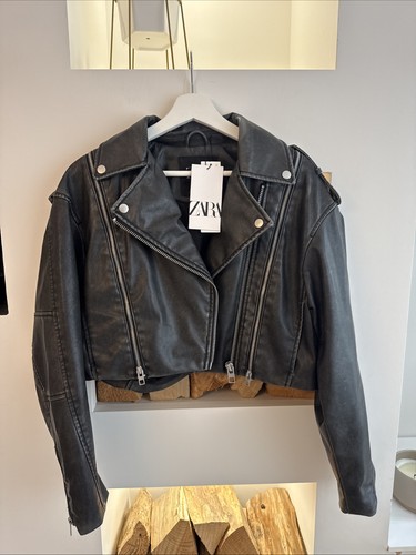 New zara distressed faux - zara,