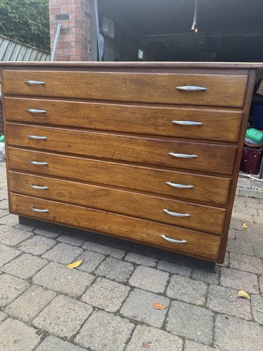 Architects plan chest - , drawers