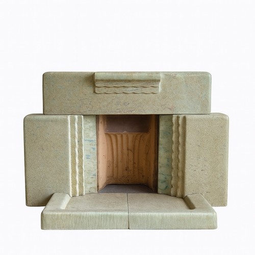 Original art deco fireplace - original,