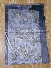 LARGE GREY RECTANGLE 100% SILK