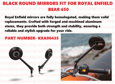 BLACK ROUND MIRRORS," FIT FOR