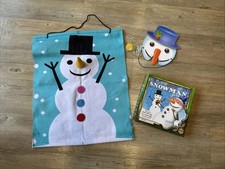 Christmas Game Stick The Carrot On The Snowman - Felt Wall Hanging, Stuff Carrot
