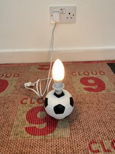 Ceramic Kids Football Table Lamp base  Bedside Light preowned