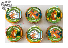 Personalised Zog Birthday Cupcake Toppers Edible Circles printed Icing Wafer