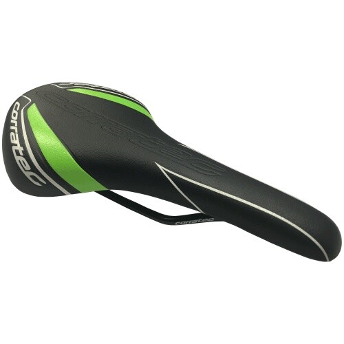 Corratec saddle green with - saddle,