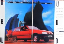 Fiat 'UNO Turbo' Motor Car ADVERT : Original Vintage 1990 Print Ad 707/115