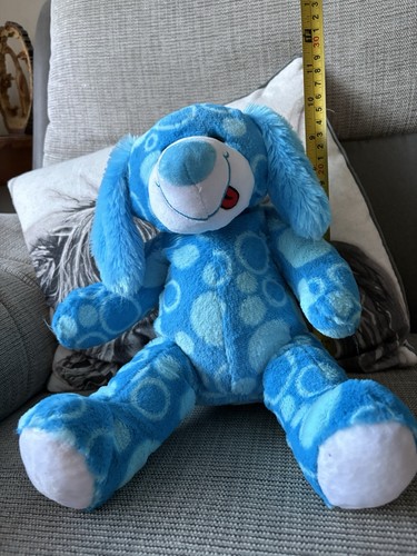 Blue dog teddy - blue, “teddy