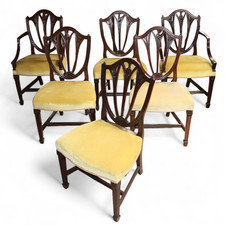 Set of 6 Antique Mahogany