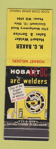 Matchbook cover hc baker - cover,