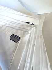 Elegant Placemats 12 Classic White Nice Quality Mitered Edges Vintage New w Tags