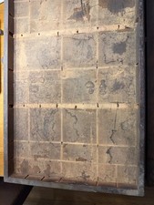 Antique Wooden Printers Drawer Tray Wall Display Rack Letterpress