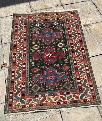 Vintage turkish wool rug - turkish,