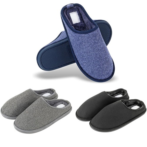 Mens slippers hard - hard, fleece