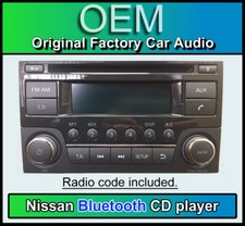 Nissan Juke radio CD player car stereo Bluetooth with Code 28185BH30D AGC-0071RF