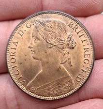 1860 VICTORIA Penny - Toothed