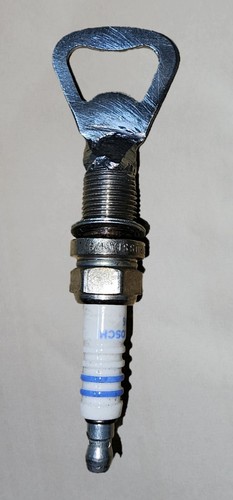 Spark plug bottle opener - plug,