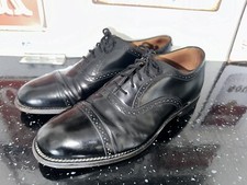 Mens Loakes Edward Black Leather Lace Up Brogues Size UK 8