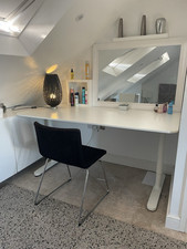 IKEA BEKANT DRESSING TABLE ADJUSTABLE DESK WHITE