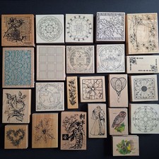 Lot of 24 Rubber Stamps Various Brands Anita’s Papermania Craft Set