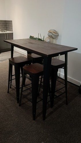 Dining table with stools - dining,