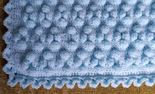 Hand crochet baby - hand, bobble