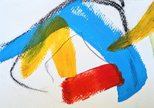 Original abstract landscape - original,