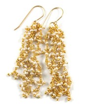 Pearl Earrings Seed Long
