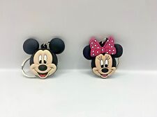 Disney Mickie and Minnie Mouse Keyring Cute Disney Keychain 2D Rubber Key Ring