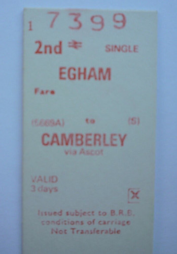 Egham camberley railway - camberley,