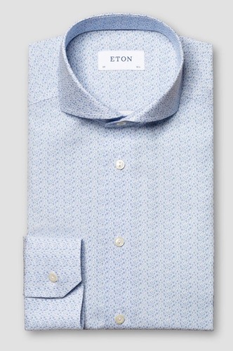 Eton light blue - blue, botanical