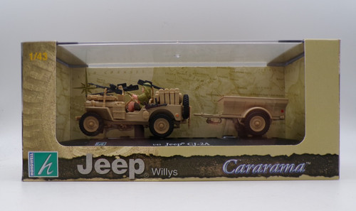 Cararama jeep willys 2a - jeep, cj-2a