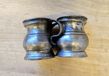 2 Pewter Victorian Half Gill