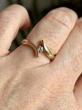 Solid 9ct Gold And Diamond