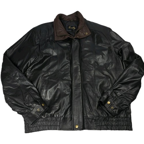 Scully mens leather bomber - leather,