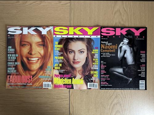 Vintage sky magazine - sky, 90s