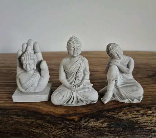 Set buddha grey stone - 3,