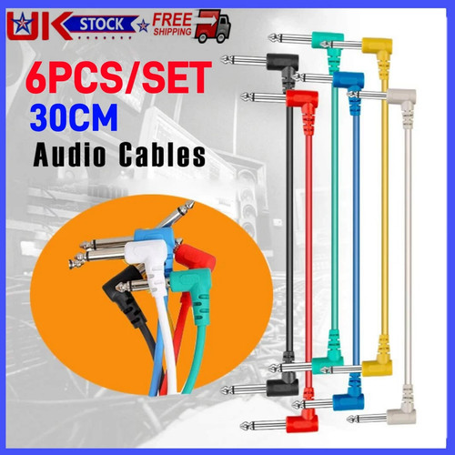 Guitar patch leads cables - 6, leads/cables