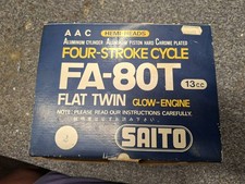 Saito Fa-80t 13cc Flat Twin