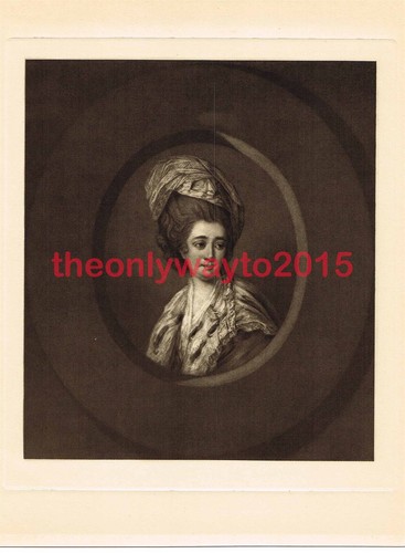Miss harriet powell mezzotint - miss,